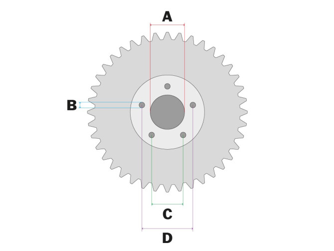 Rear sprocket Grimeca (6 holes) 43 teeth product